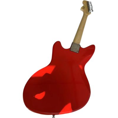 Custom Regent Fiesta Red Jaguar Kurt Cobain Finish Electric Guitar - Image 3