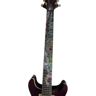 Custom Monarch Hetfield Trans Purple Electric Guitar - Image 6