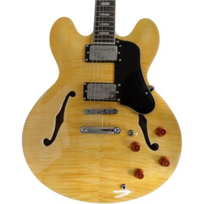 Custom Crown Mr ES335 Larry Natural Antique Natural Flamed Maple Top Electric Guitar