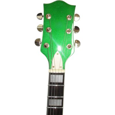 Custom Sovereign Green Sparkle G6120 Fhole Hollow Body Guitar Bigsby Tremolo - Image 5