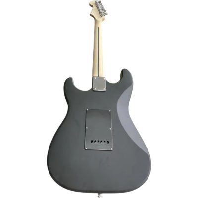 Custom Regent Satin Black Skiba Thin Red Pinstripe Accent Ring Pickguard Guitar - Image 4