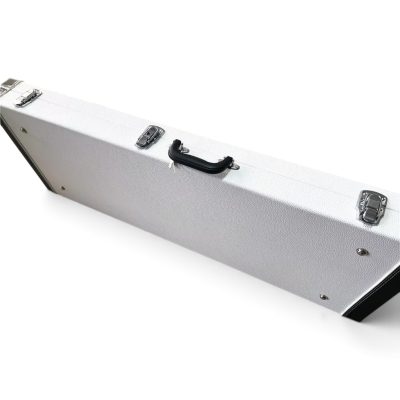 Custom White Tweed With Black Trim Guitar Hard Case - Image 13