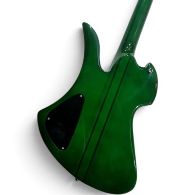 Custom Norturne Mockingbird Transparent Emerald Green Finish 4 String Bass - Image 5