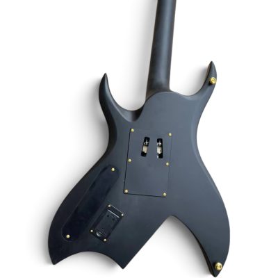 Custom Norturne Dave Mustaine Black Finish Cross Inlays Electric Guitar Floyd Rose Tremolo - Image 3
