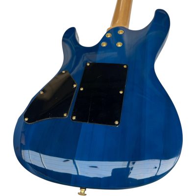 Custom Axis Saber Cerulean Blue Burst Floyd Rose Tremolo Electric Guitar - Image 4