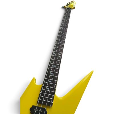Custom Norturne David Ironbird MK1 Yellow 4 String Bass - Image 7