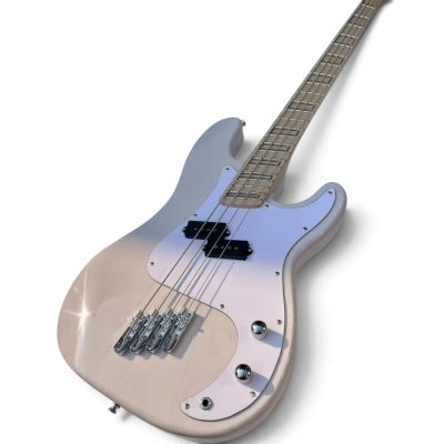 Custom Regent Chris Olympic White 4 String Precision Bass Multi Scale Fanned Frets - Image 3