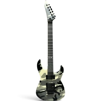 Custom Obsidian Jeff Hanneman Urban Camo Finish Electric Guitar E-II Hand Painted Floyd Rose Tremolo - Image 8