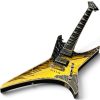 Custom Race Paul Stanley Crystal Cracked Shattered Mirror Warrior X Shaped Electric Guitar Back Black Finish
