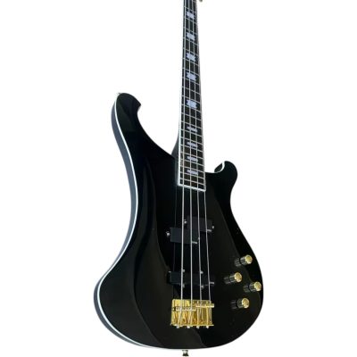 Custom Nova 4003 Jetglo Black 4 String Bass - Image 2
