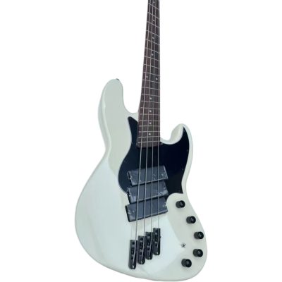 Custom Ironroot Combustion Cream Multi Scale Fanned Frets 4 String Bass 3 Pickups