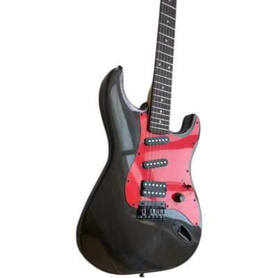 Custom Aurelius Gloss Black Sean Long Red Pickguard Electric Guitar - Image 2