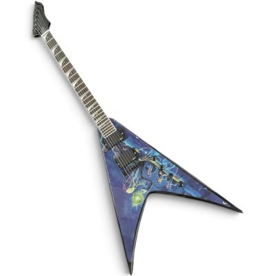 Custom Tempest Dave Flying V Rust In Peace Graphic Electric Guitar - Image 11