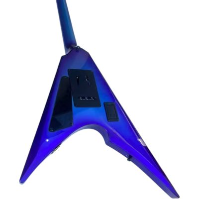 Custom Obsidian Flying V Alexi Violet Andromeda Floyd Rose Tremolo Guitar - Image 5