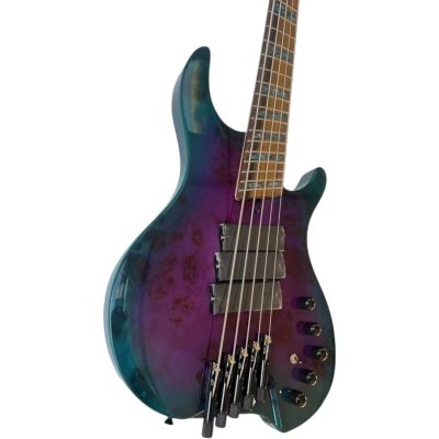 Custom Dynasty Aurora Headless Multi Scale Fanned Frets 5 String Bass 3 Pickups - Image 2