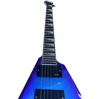 Custom Obsidian Flying V Alexi Violet Andromeda Floyd Rose Tremolo Guitar - Image 4