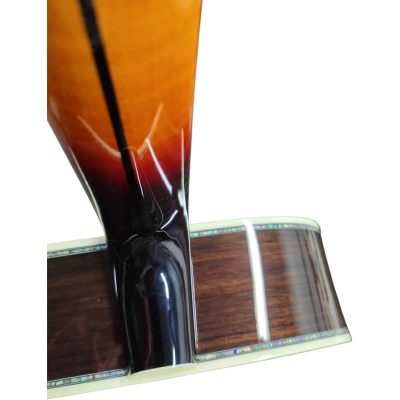 Custom Crown SJ200 Abalone Vine King Vintage Sunburst Acoustic Electric Guitar - Image 6