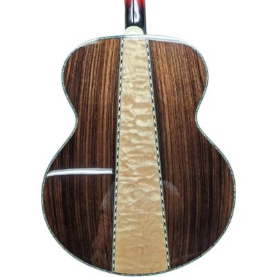 Custom Crown SJ200 Abalone Vine King Vintage Sunburst Acoustic Electric Guitar - Image 2
