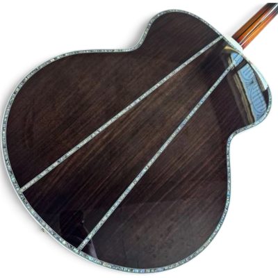 Custom Crown SJ200 Tri Burst King Monarch Rosewood Acoustic Electric Guitar - Image 10