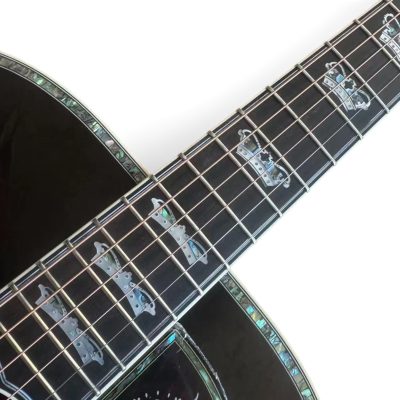Custom Crown SJ200 Tri Burst King Monarch Rosewood Acoustic Electric Guitar - Image 7