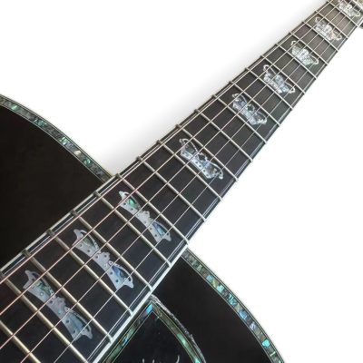 Custom Crown SJ200 Tri Burst King Monarch Rosewood Acoustic Electric Guitar - Image 8
