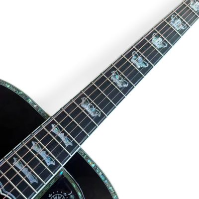 Custom Crown SJ200 Tri Burst King Monarch Rosewood Acoustic Electric Guitar - Image 6