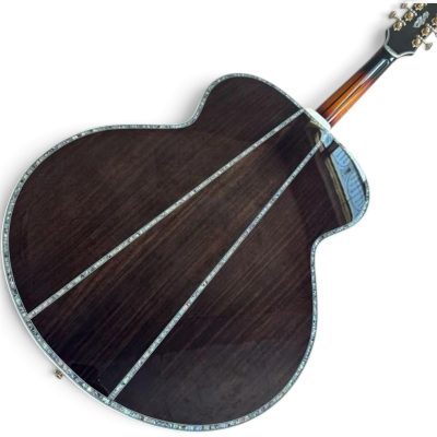 Custom Crown SJ200 Tri Burst King Monarch Rosewood Acoustic Electric Guitar - Image 2