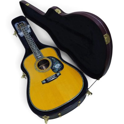Custom Vertex D100 Solid Spruce Top Dreadnought Acoustic Electric Guitar Fishman Pickups - Image 4