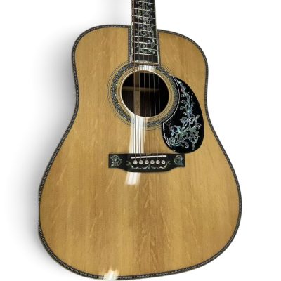 Custom Vertex D45  Dreadnought Vintage Sitka Spruce Top Acoustic Electric Guitar Rosewood Full Abalone Inlay 41 Inch - Image 4