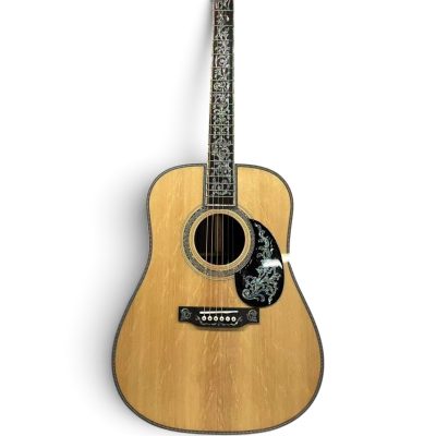 Custom Vertex D45  Dreadnought Vintage Sitka Spruce Top Acoustic Electric Guitar Rosewood Full Abalone Inlay 41 Inch - Image 2