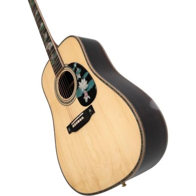 Custom Vertex D45 Dreadnought Crane Lily Lotus Pond Sitka Spruce Top Acoustic Electric Guitar Fishman Pickups - Image 6