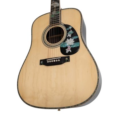 Custom Vertex D45 Dreadnought Crane Lily Lotus Pond Sitka Spruce Top Acoustic Electric Guitar Fishman Pickups