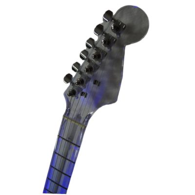 Custom Regent Plexiglass Acrylic Lucite Body Neck Integrated Blue LED Illumination Guitar - Image 4
