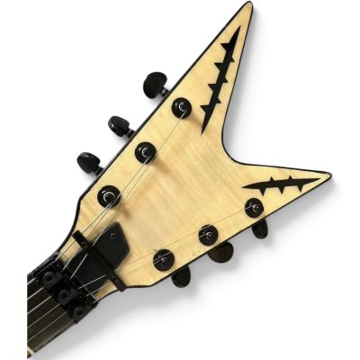 Custom Tempest Natural Maple Razorback Finish Flying V Floyd Rose Tremolo Dimebag Darrell Guitar - Image 6