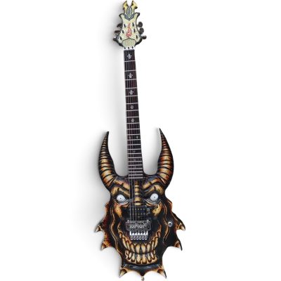 Custom Norturne Beast Cow Skull Carved Electric Guitar Floyd Rose Tremolo - Image 2