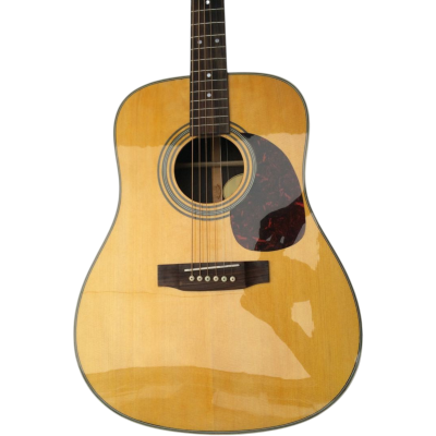 Custom Vertex Natural D28 Acoustic Solid Spruce Top Electric Guitar