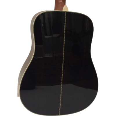 Custom Vertex Natural D28 Acoustic Solid Spruce Top Electric Guitar - Image 2