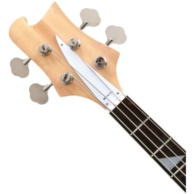 Custom Nova 4003 NaturalGlo Mahogany Wood 4 String Bass - Image 4