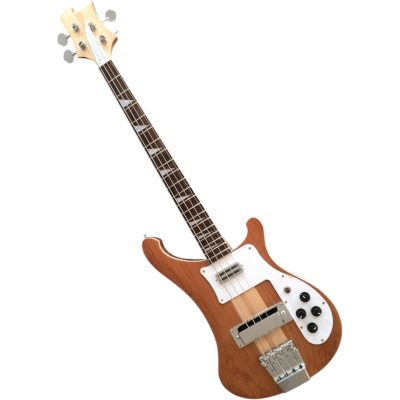 Custom Nova 4003 NaturalGlo Mahogany Wood 4 String Bass - Image 5