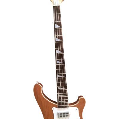 Custom Nova 4003 NaturalGlo Mahogany Wood 4 String Bass - Image 6