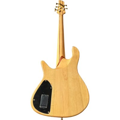 Custom Axis Soundgear Trans Blue Birdseye 5 String Bass - Image 3