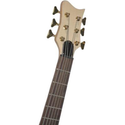 Custom Denver Elite Natural Maple Body Neck Through 6 String Bass - Image 4