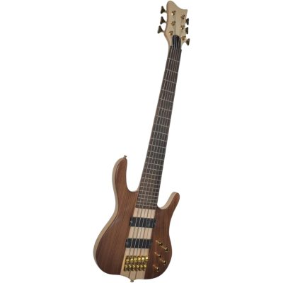 Custom Denver Elite Natural Maple Body Neck Through 6 String Bass - Image 3