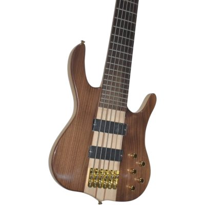 Custom Denver Elite Natural Maple Body Neck Through 6 String Bass