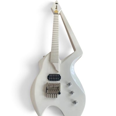 Custom Ember Prince Auerswald Model C White Maple Wood Guitar 26 Frets - Image 4