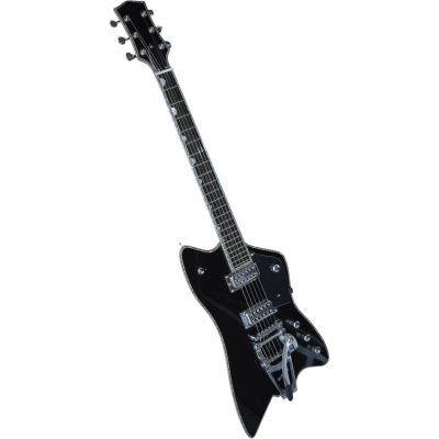 Custom Sovereign Jupiter Thunderbird Billy Bo Black Electric Guitar Bigsby Tremolo - Image 2