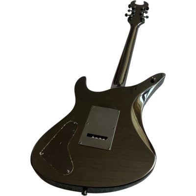 Custom Titan Synyster Gates Black White Pinstripe Floyd Rose Tremolo Electric Guitar - Image 6