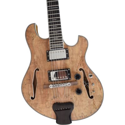 Custom Vesper Languedoc Region G2 Spalted Electric Guitar Ebony Tailpiece