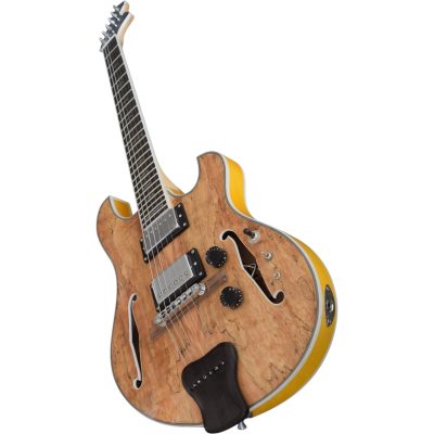 Custom Vesper Languedoc Region G2 Spalted Electric Guitar Ebony Tailpiece - Image 6