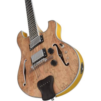 Custom Vesper Languedoc Region G2 Spalted Electric Guitar Ebony Tailpiece - Image 7